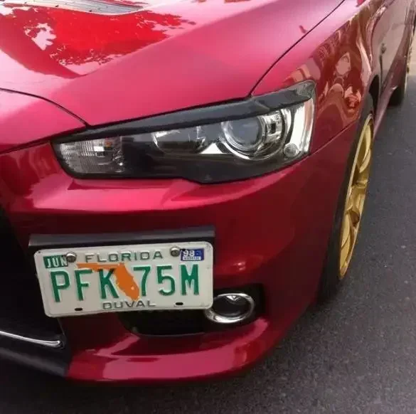 1 Piece Front Bumper Side License Plate Frame for Lancer CX CY CZ 6430A188 Base Holder Bracket for Lancer GT EVO X 2008-2020