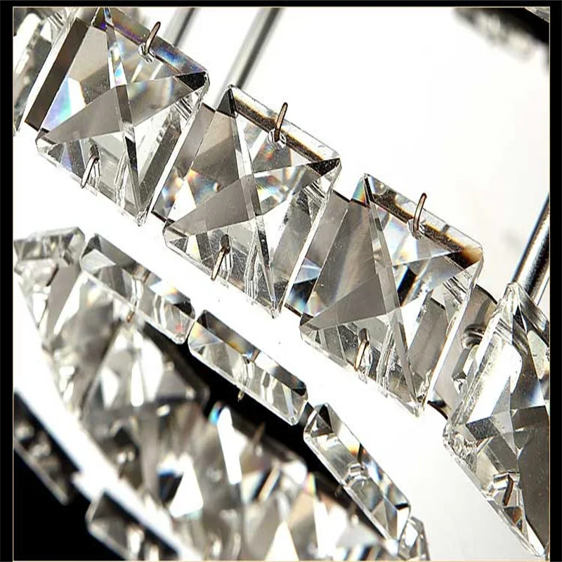 

Creative Modern white crystal LED lamps high-power living room led lustre Ceiling Lights