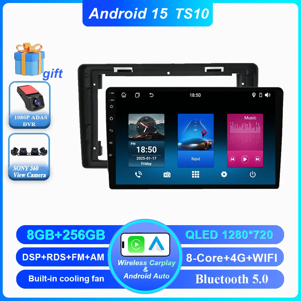 Auto Android 15 Radio Stereo Voor Citroen Berlingo B9 Peugeot Partner 2008-2019 draadloze CarPlay Android Auto Geen 2 din 2din DVD
