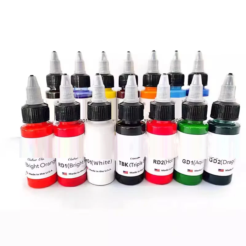 30ml Body Painting Tattoo Ink Permanent Makeup Coloring Pigment Eyebrows Eyeliner Tattoo Paint Body Tattoo Ink 1 Bottle