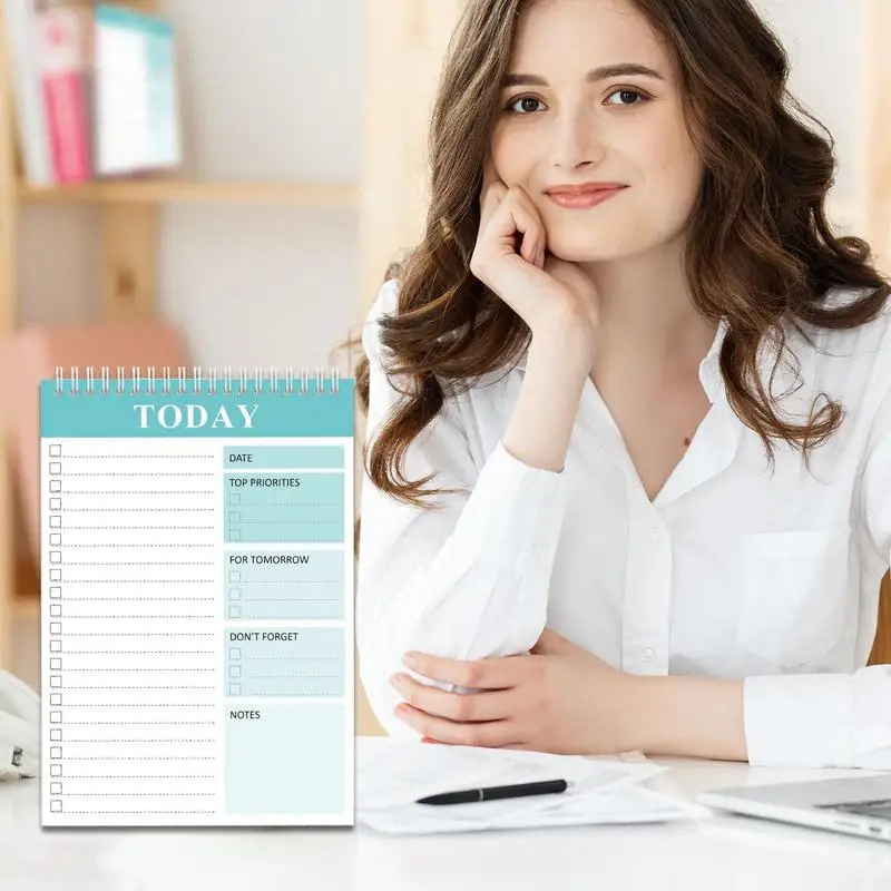 Untuk melakukan daftar Notebook perencana harian untuk melakukan perencana Agenda berulir ganda perencana Agenda Agenda Agenda mingguan Notepad untuk rumah sekolah untuk wanita