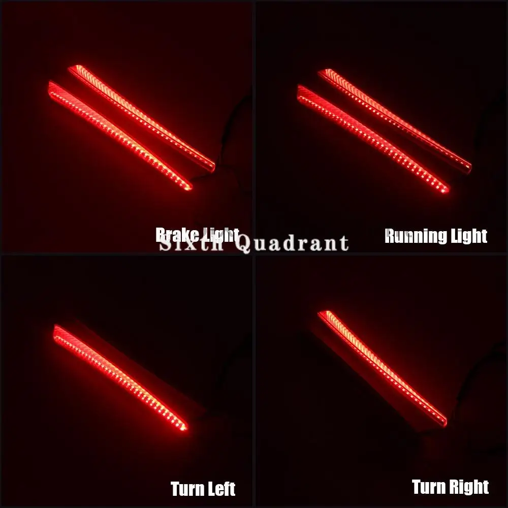 Motorcycle Accessories Rear Saddlebag Extended LED Turn Signal Brake Run Light Lamp For Harley Davidson Touring Road Glide 2014+