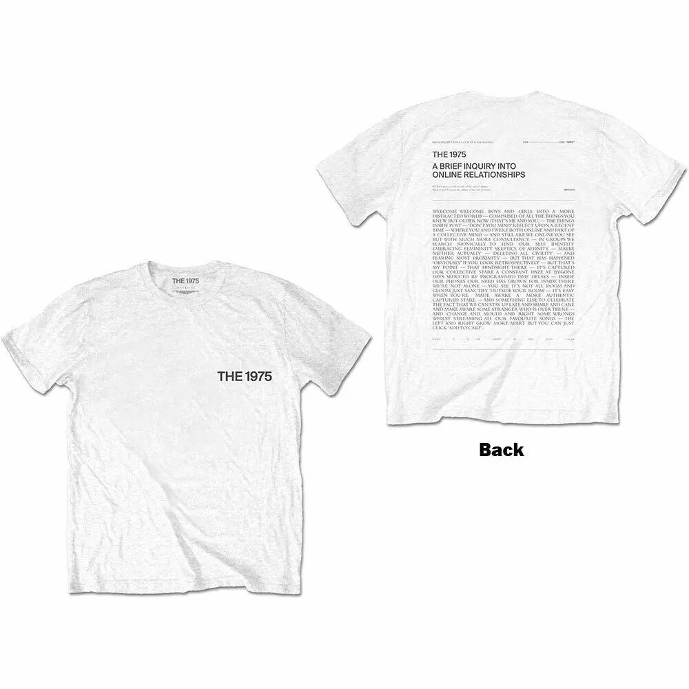 The 1975 A Brief Inquiry Official T Shirt Mens