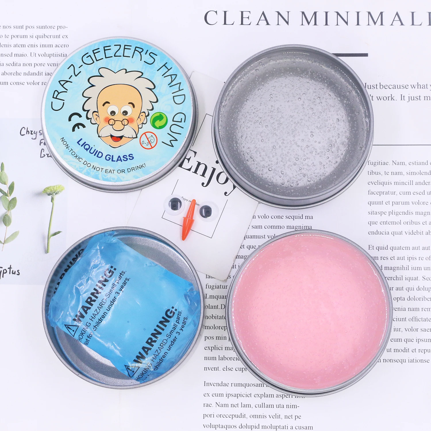 Błoto z kryształami ciekłymi, płyn nie Newtonowski, redukujące ciśnienie, ultracienka, przenośna zabawka redukująca ciśnienie.