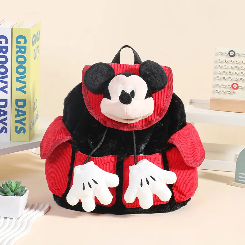 Mochila de Peluche de Mickey Mouse, Diseño Kawaii, Anime, Minnie Mouse, Regalo de Cumpleaños