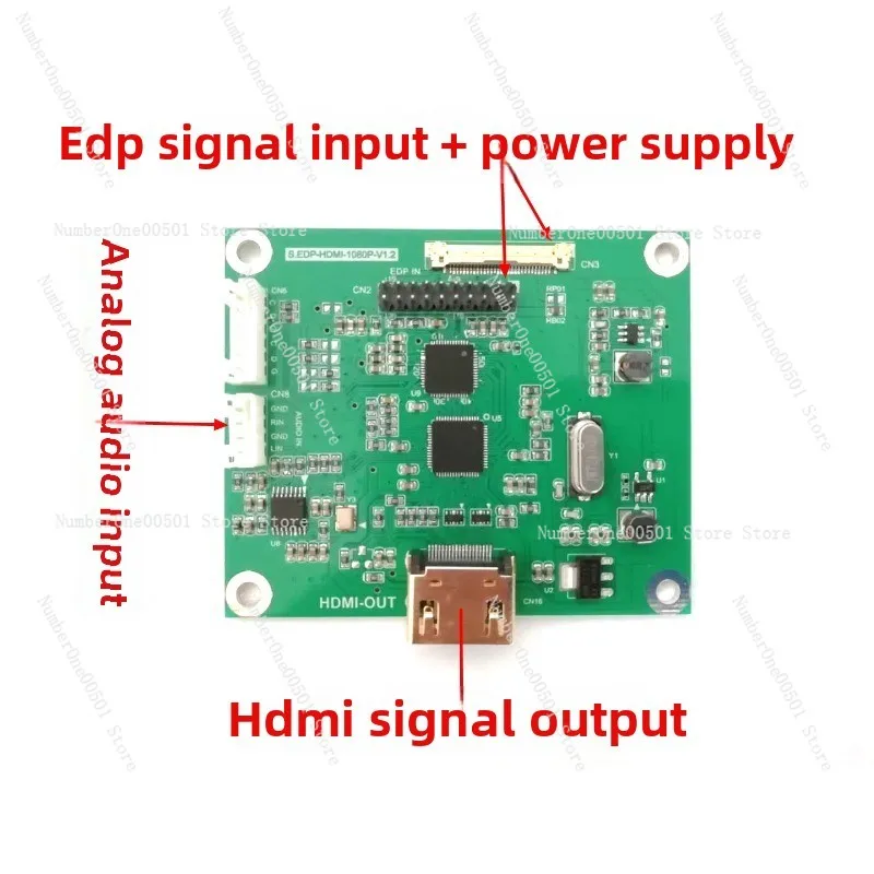 

Плата адаптера EDP-HDMI с выходом edp dp-HDMI поддерживает стандарта многофункционального разрешения 720P1080P