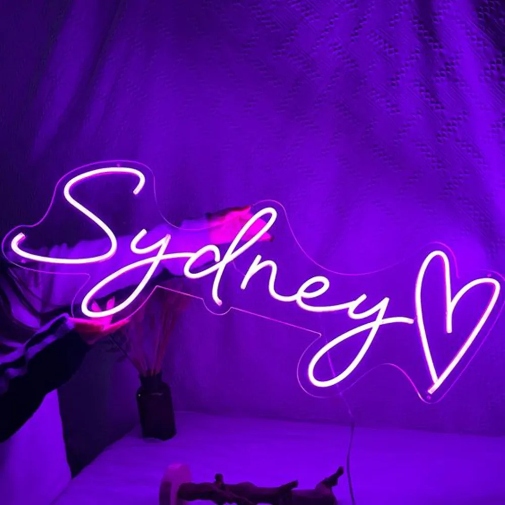 

Custom Neon Signs Lights Wedding Party Birthday LED Sign Personalized Neon Lights Business Logo Name Design Dropshipping Neon