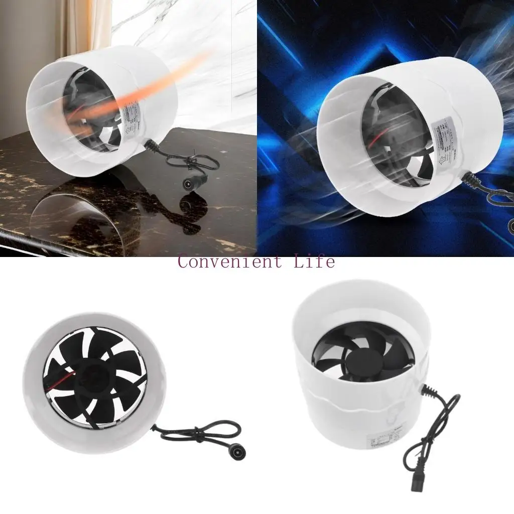 

L1EE Adjustable Speed Exhaust Fan Quiet Duct Extractor Air Boosters Fan Ventilation Exhaust Air Blower Ventilator Fan Home