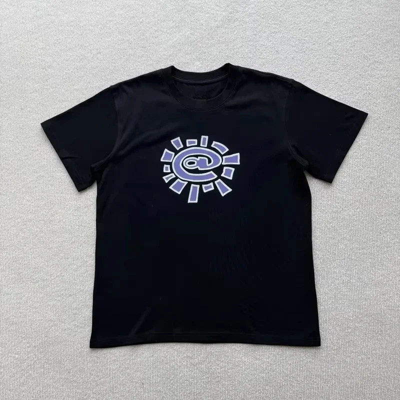 2026 Men's Sun Protection Roll-Up Classic Basic Short-Sleeved Beauty Trend Streetwear Summer Loose Couple T-Shirt
