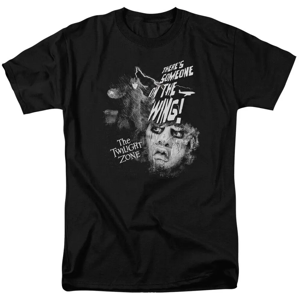 The Twilight Zone Someone On Wing T Shirt Mens Licensed Classic TV Black