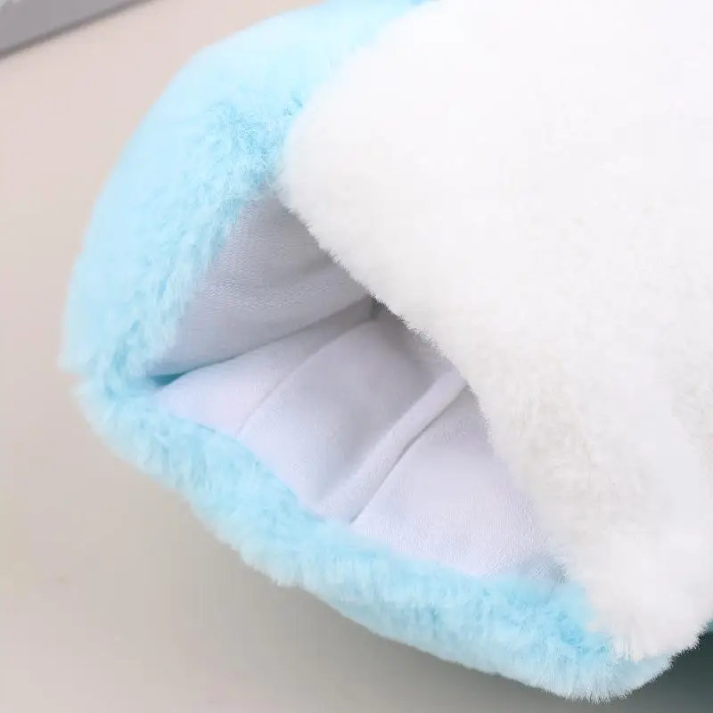 1Pcs Blue Shark Hand Finger Story Puppet Cute Dolls Stuffed Plush Animal Toy Educational Baby Toys Simulated Shark Children Gift