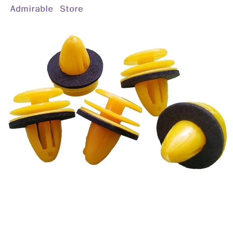 [W]Car Door Trim Mounting Clips 100 Pcs Universal Retainer Fastener Rivets for Accent Interior Replacement
