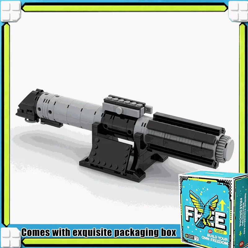 216PCS Sci Fi Laser Sword Hilt Display Model Modular Building Blocks Custom Puzzle DIY Assembly Educational Toy Gift Decor