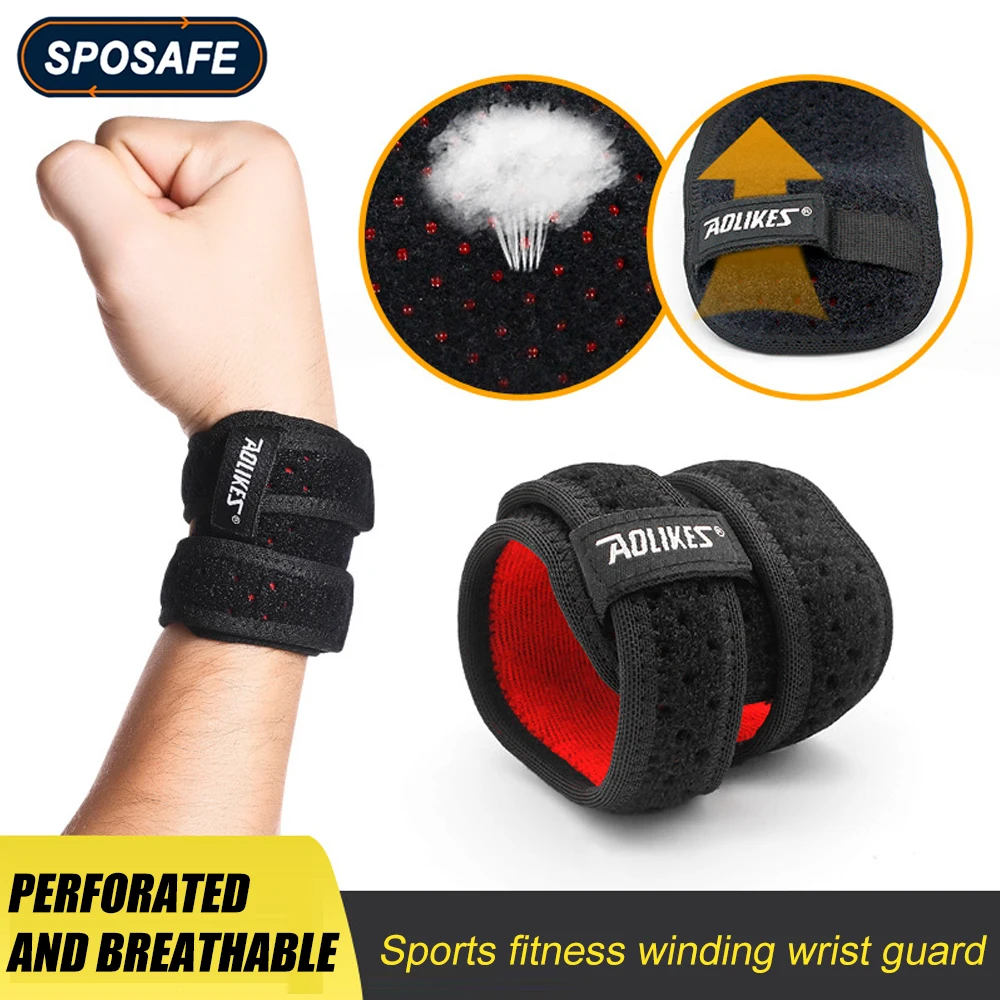 1Piece Sport Compression Wrist Brace Wrist Support Straps Tennis Weightlifting,Tendonitis,Carpal Tunnel Arthritis,Pain Relief