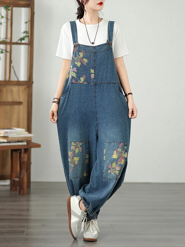 Overol de Mezclilla para Mujer, Pierna Recta Hoada, Estilo Nuevo, Primavera Verano, Azul Claro, Informal, Mezcla de Aodón...