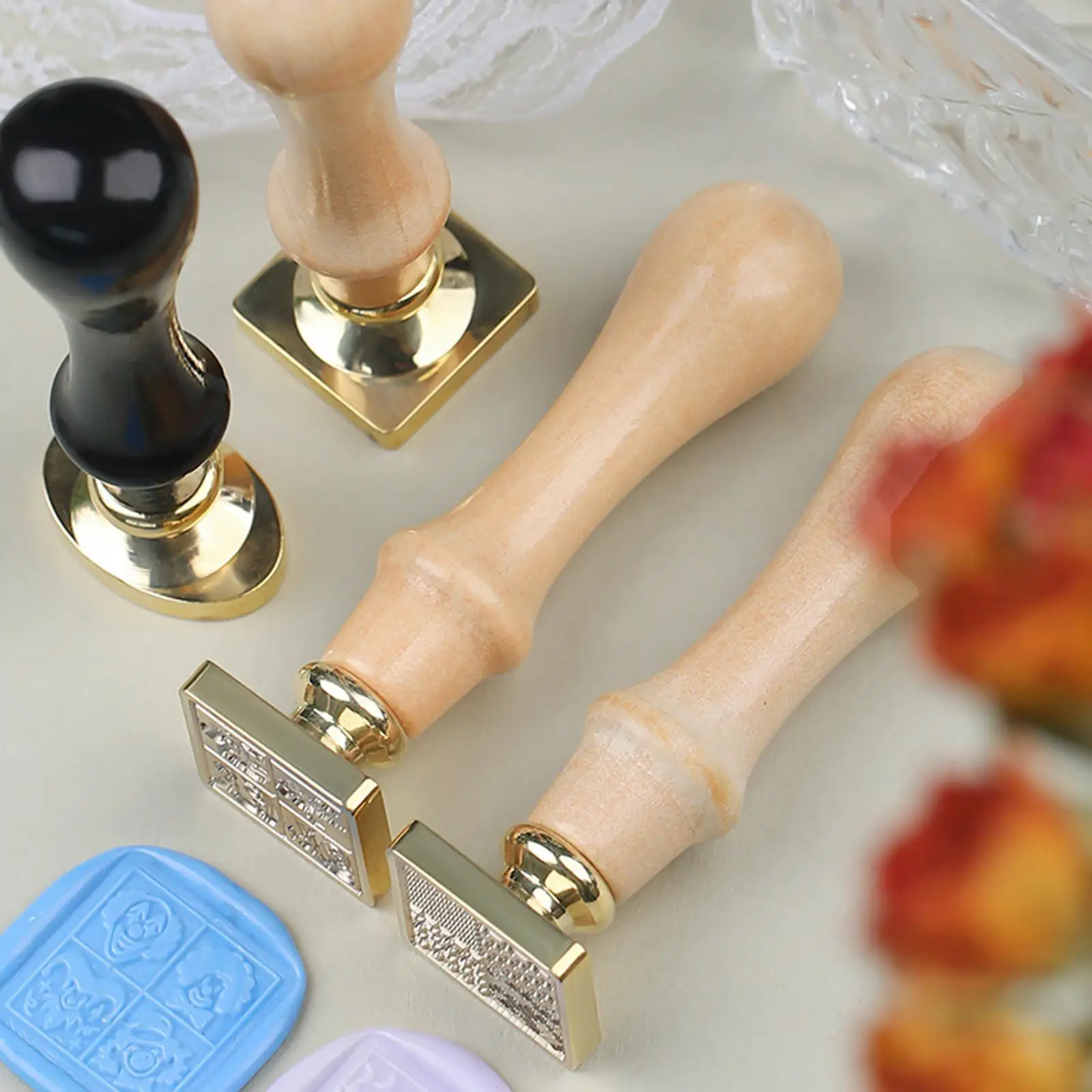 Wax Seal Stamp Handle DIY Art Versatile Practical Tool Lightweight Supplies Wood Sealing Stamp Handle Only for DIY Projects