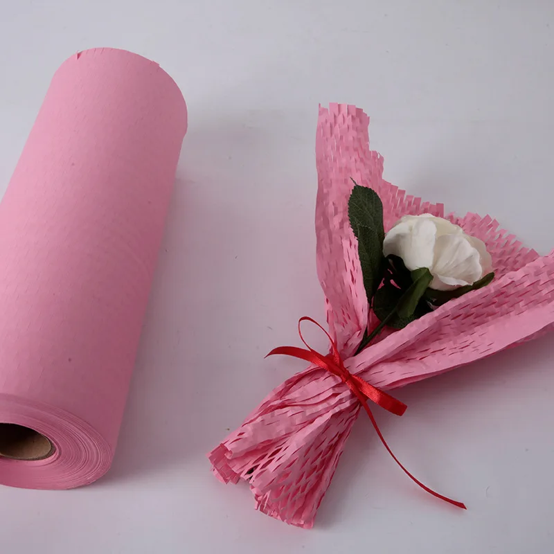 Blue Honeycomb Paper Wrapping Gift Protected Kraft Paper Cushionning Lexury Style  Papel Craft Packaging Supplies for Flowers