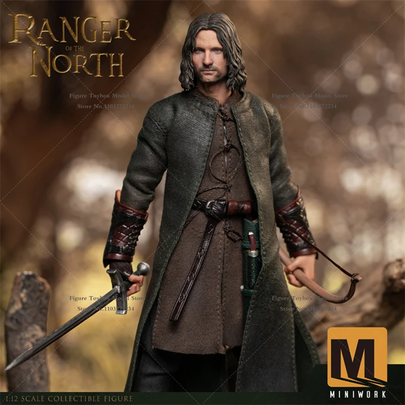 Miniwork MW-001 1/12 Homem Colecionável Ranger of the North Action Figure Ficção Filme Corajoso Guy Delicado 6 "Conjunto Completo Estatueta