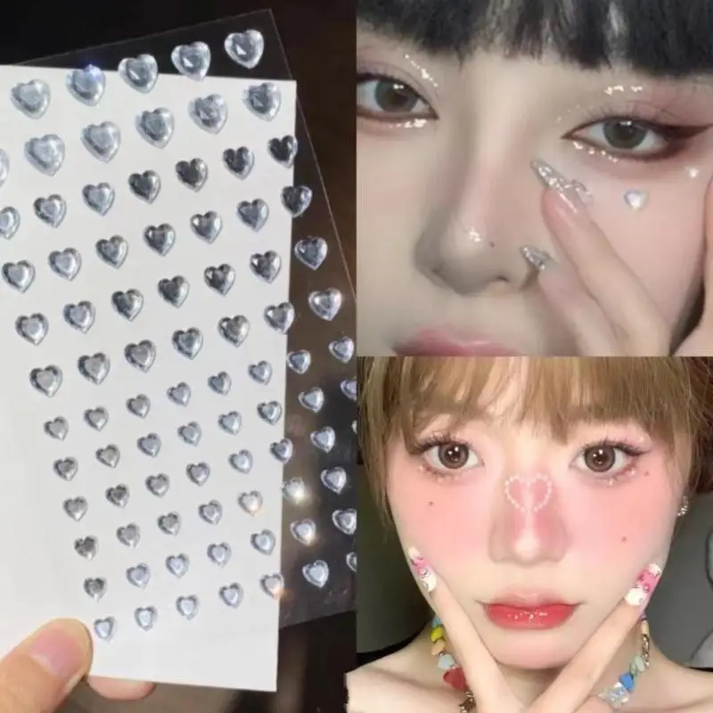 Поддельная татуировка 3D татуировка на лицо кристалл наклейка одноразовые очаровательные драгоценные камни стразы наклейка водостойкая блестящая временная татуировка наклейка