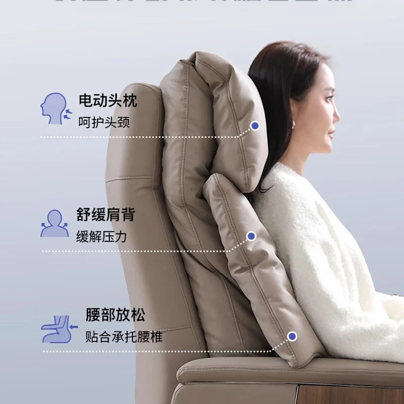 كرسي ألعاب 7 نقاط تهتز الأثاث الكهربائية مسند القدمين إطار خشبي متين كرسي كرسي الكمبيوتر مع عجلات غرفة نوم كرسي #4