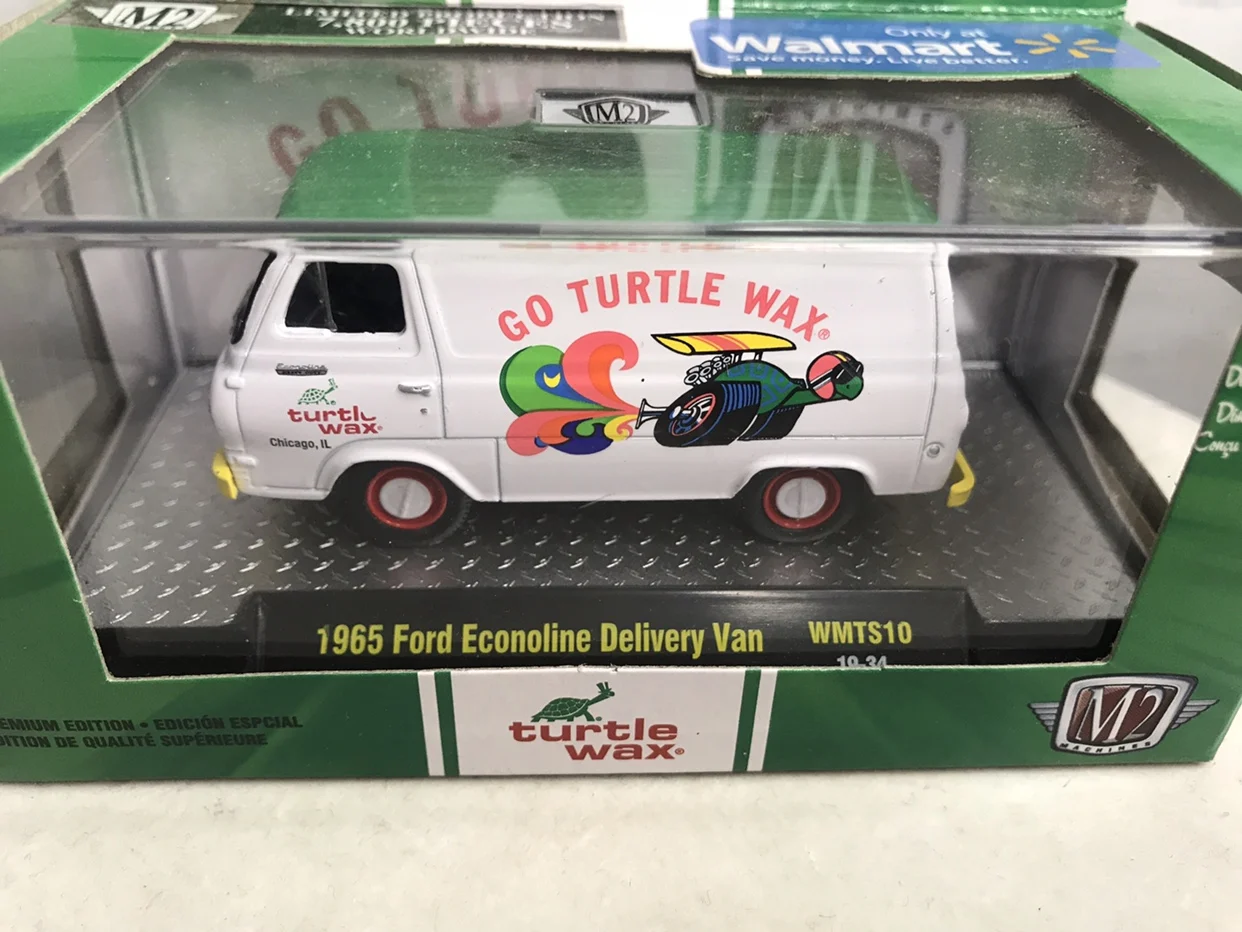 Modèle de voiture de course en métal moulé sous pression pour enfants, Ford Econoline, van Collector Edition, jouets cadeaux, livraison, 1/64, 1965, M2 Machines