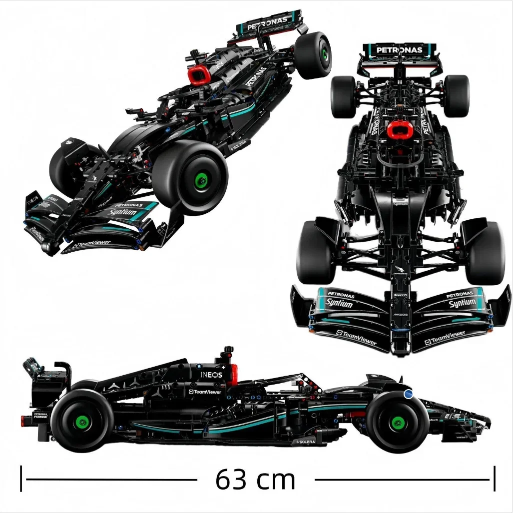 سلسلة سباق F1 الجديدة 2025 W14 42171 42141 RB20 42206 SF24 42207 نموذج سيارة خارقة تجميع الهدايا