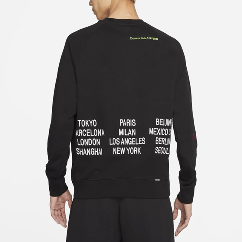 Nike genuine men's comfortable knitted round neck pullover sports and casual sweatshirt DN4408-010