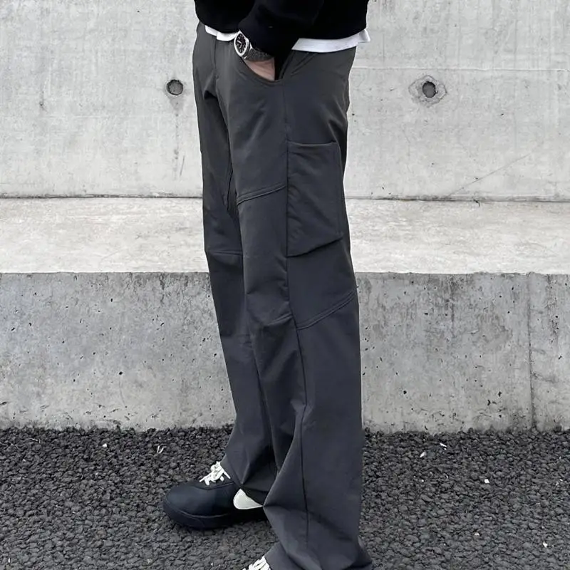 Outdoor Thickened Pants Deconstruction Splicing 3D Three-dimensional Cutting Soft Shell Charging Casual Pants