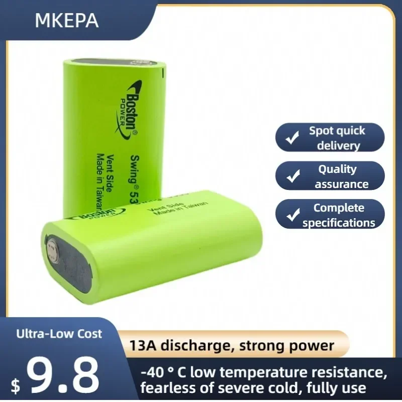 New Original Battery For BOSTON POWER SWING 5300 5300mAh 3.7V Low Temperature Fuel Lithium Batteries Cell 13A Discharge