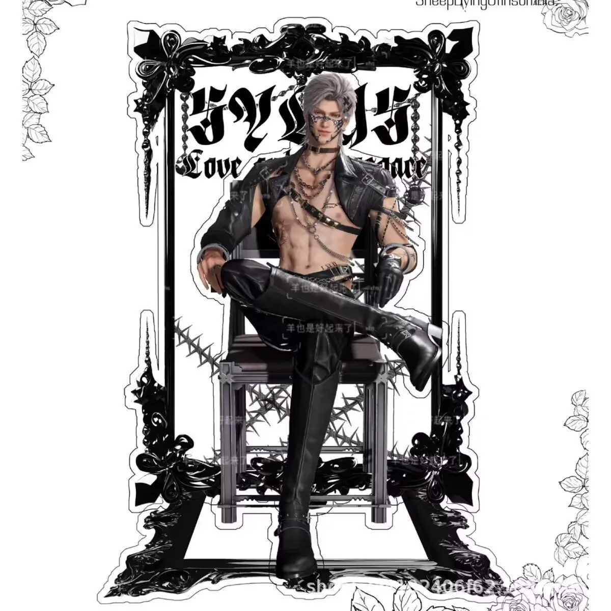 

Периферийный стоячий знак "Love and Deep Space", акриловая декоративная вывеска "Qi Yu, Shen Xinghui, Qin Che" двусторонняя