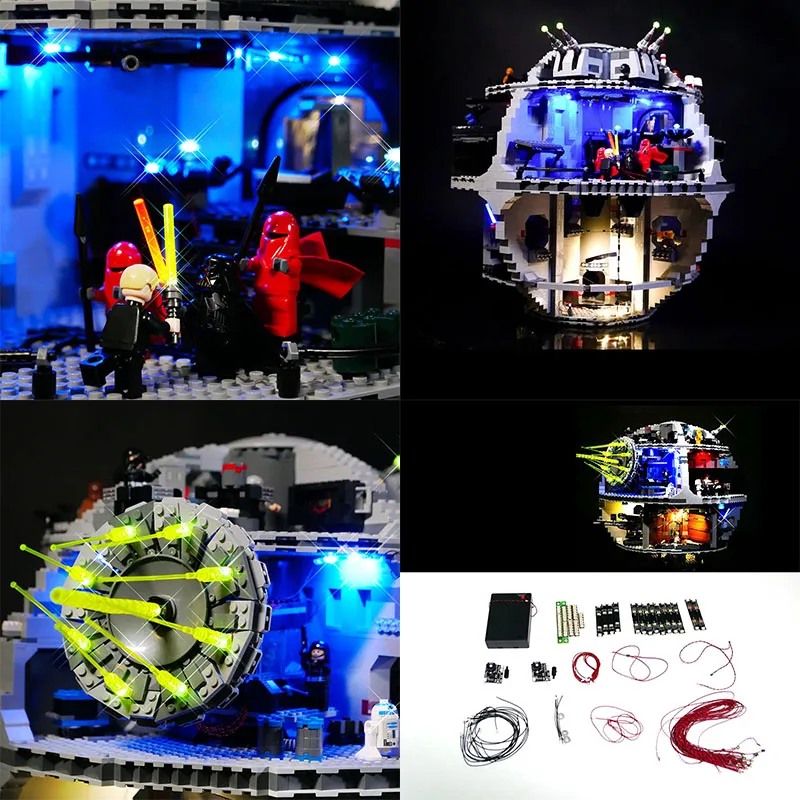 Комплект светодиодных ламп для LEGO 75159 Death Star 81061, игрушки для самостоятельной сборки, рождественский подарок (не включает строительные блоки, кирпичи, наборы, модели)