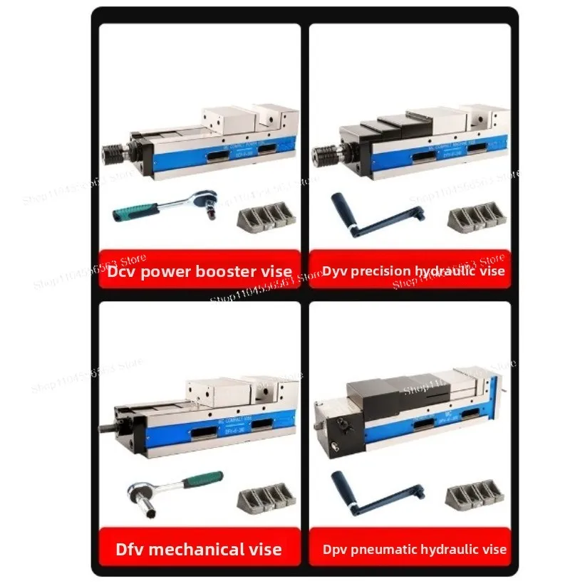 Precision Hydraulic Vice C N C Machining Center Hydraulic Flat Pliers Mechanical Double Force Pressure Pneumatic Pliers