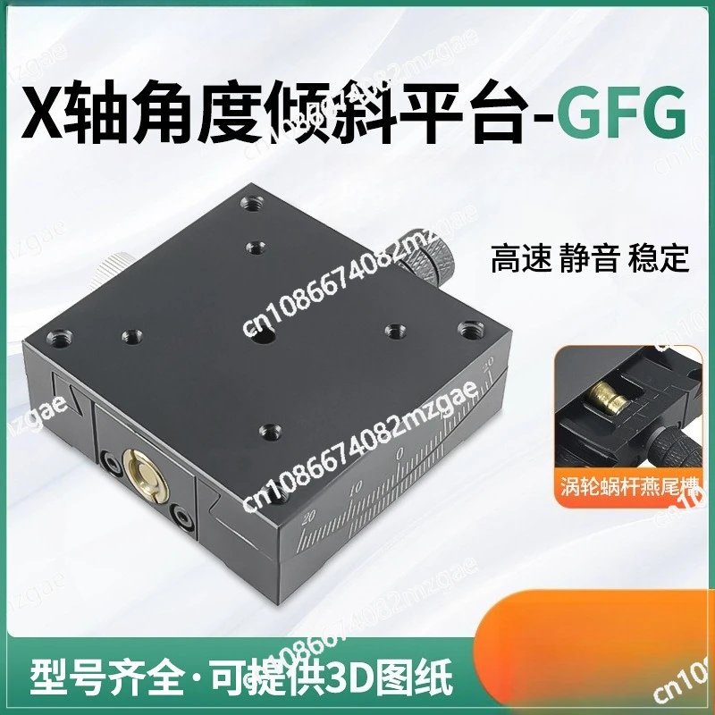 plateforme-inclinable-a-axe-xy-en-alliage-d'aluminium-goniometre-manuel-a-axe-x-glissiere-d'ajustement-d'angle-gfg60-40-80-90