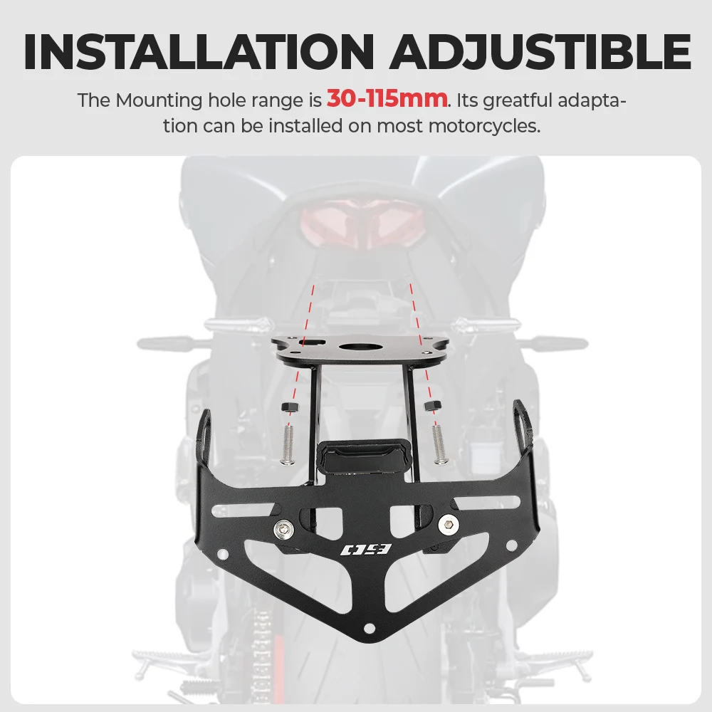 Motorcycle Rear License Plate Holder Fender Eliminator Tail Tidy for YAMAHA MT-09 MT09 SP 2021 2022 Plate Holder Motor Access