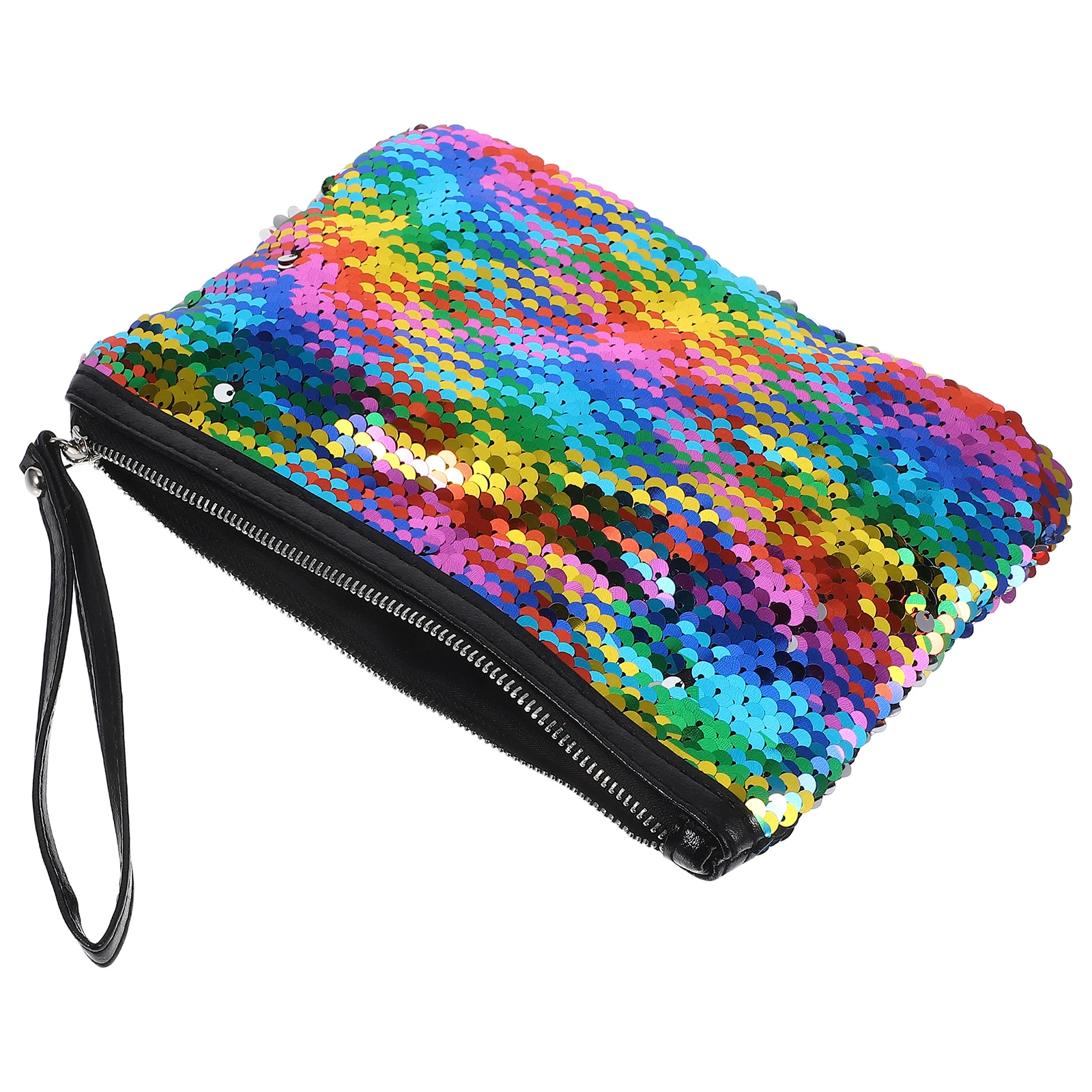 

Sequin Bag Fashion Pouch Travel Toiletry Organizer Small Handbag Premium Material Durable Chic Unique Design Zipper