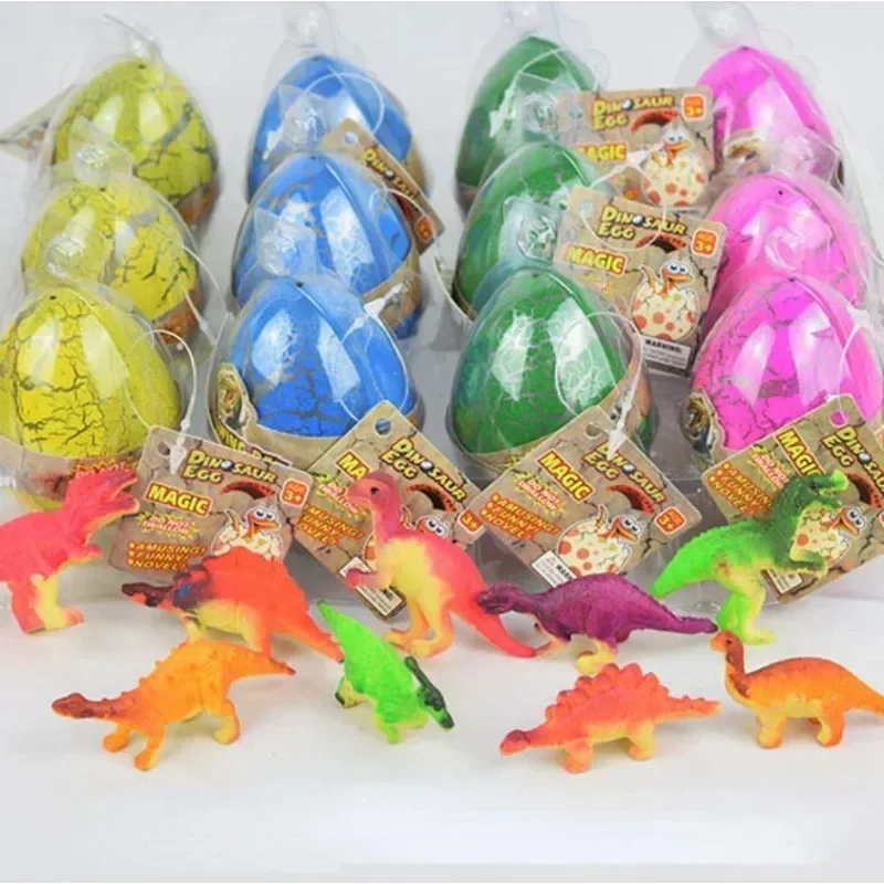 Dinosaur Eggs Dino Egg Toys Grow in Water Hatch Egg Crack Science Kits Novelty Toy Gifts 4.5*6cm Dino Egg with Assorted Color