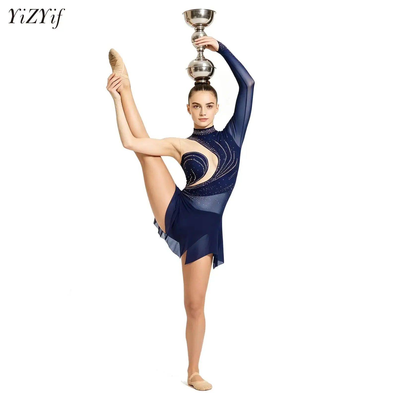 

Women Adults Acrobatics Jersey Figure Skating Lyrical Modern Dance Leotards Dress Competition Costume Gymnastic Ballet Clothes