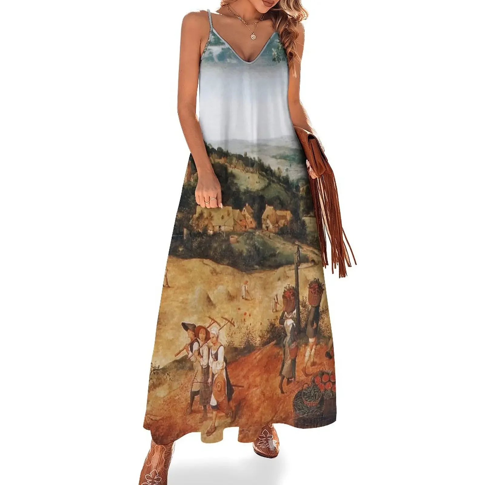 The Hay Harvest - Pieter Bruegel the Elder Sleeveless Dress elegant women's sets dress for woman luxury evening dresses 2025