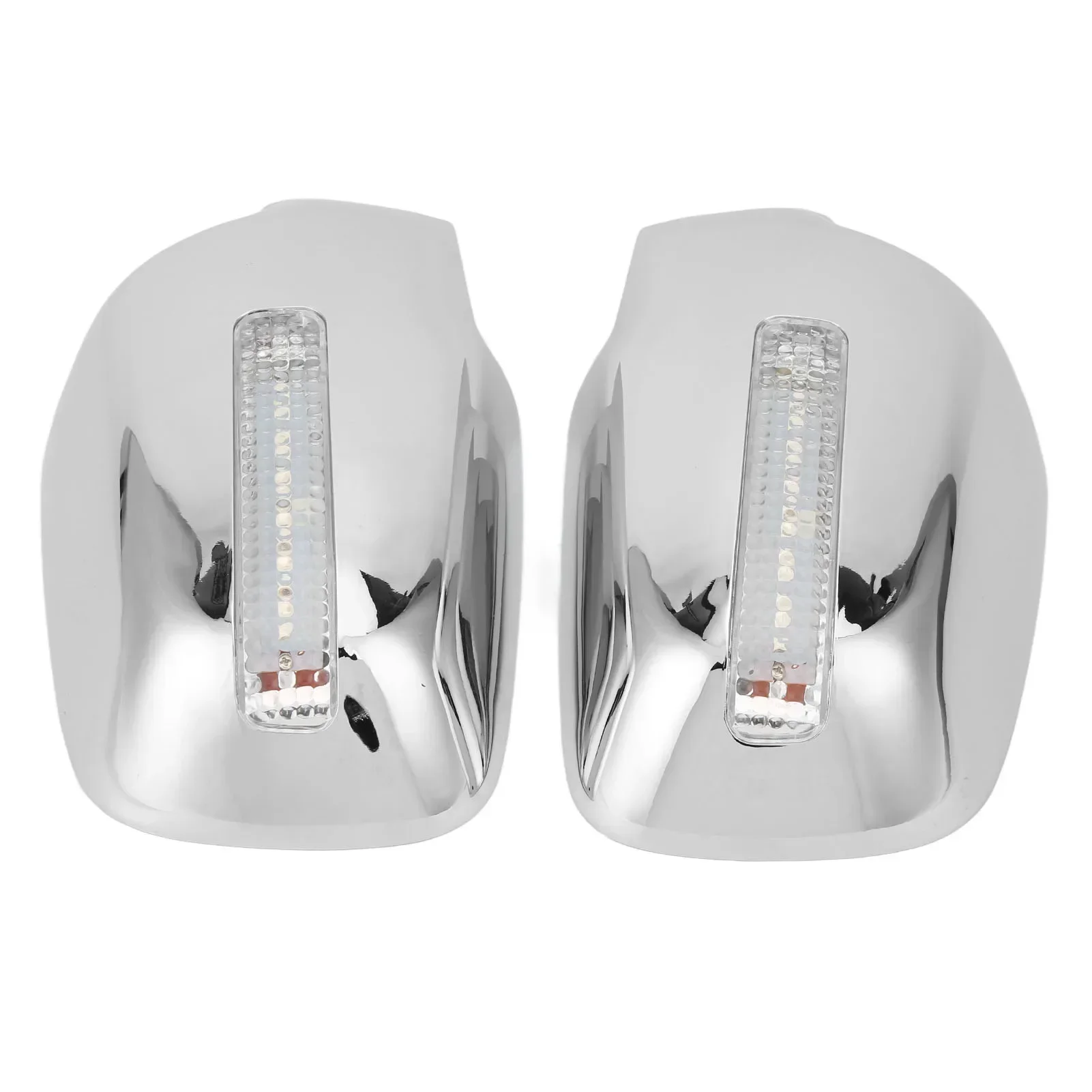 1 Pair fo ABS Chrome with LED Light Car Side Rear View Mirror Cover Trim Shell For Honda RD4 RD9 CR-V CRV 2002-2006