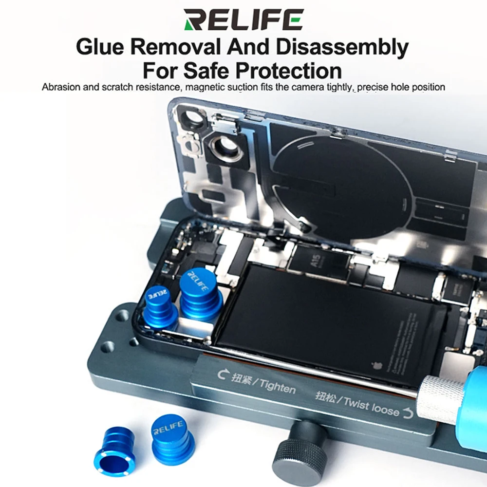 RELIFE RL-099 عدسة حماية المغناطيسي الضوء الأزرق غطاء الماس 9/11/12/13 مللي متر مكافحة بصمة عدسة استبدال أدوات الحماية