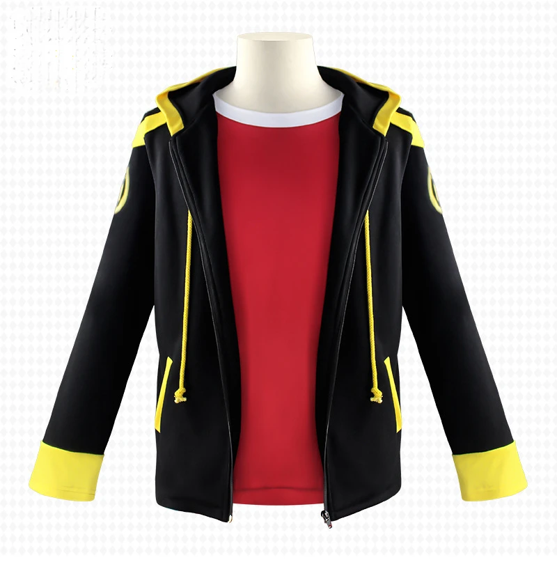 Cosplay Costume Mystic Messenger Saeyoung Choi Cosplay Zipper Jacket Red T-shirt Cosplay Anime Game Clothes