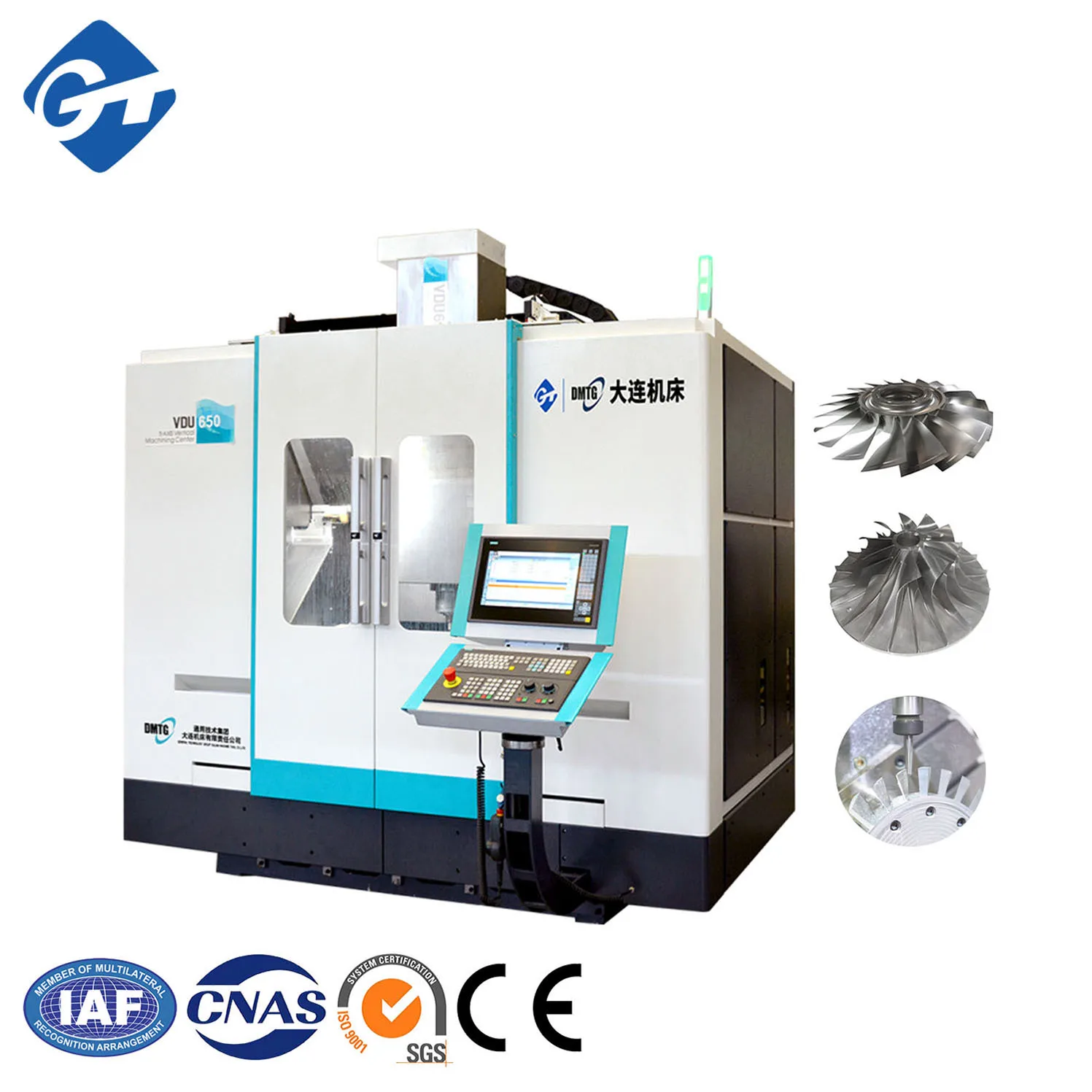 GT DMTG VMC650 CNC Milg Hine For Metal Manufacturer Axis Hining VMC Center Centro Deusinagens 5 Eixos