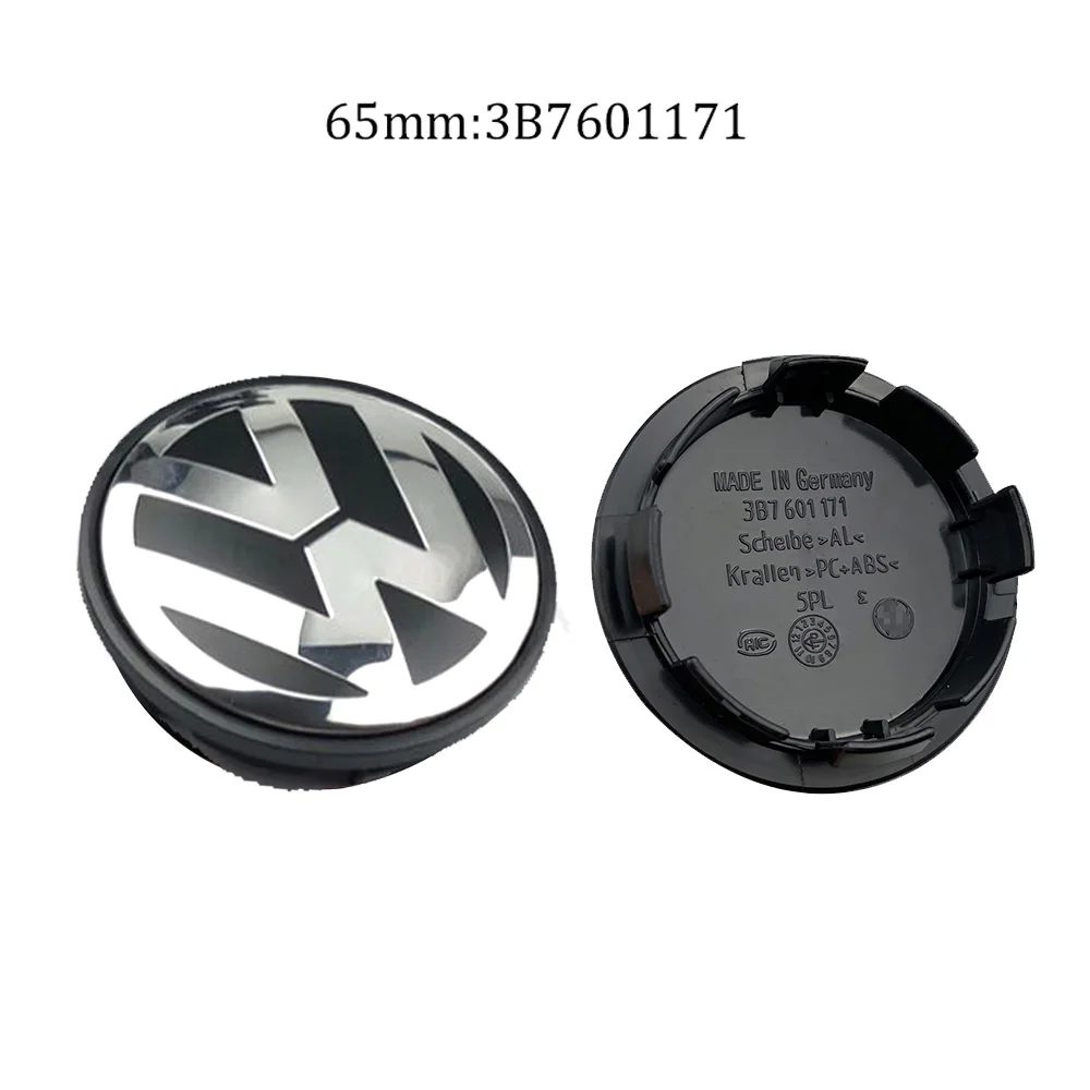 VW 4 قطعة/المجموعة 56 مللي متر/65 مللي متر/66 مللي متر سيارة التصميم عجلة غطاء مركزي محور يغطي شارة اكسسوارات لشركة فولكس فاجن جولف 3B7601171 5G0601171
