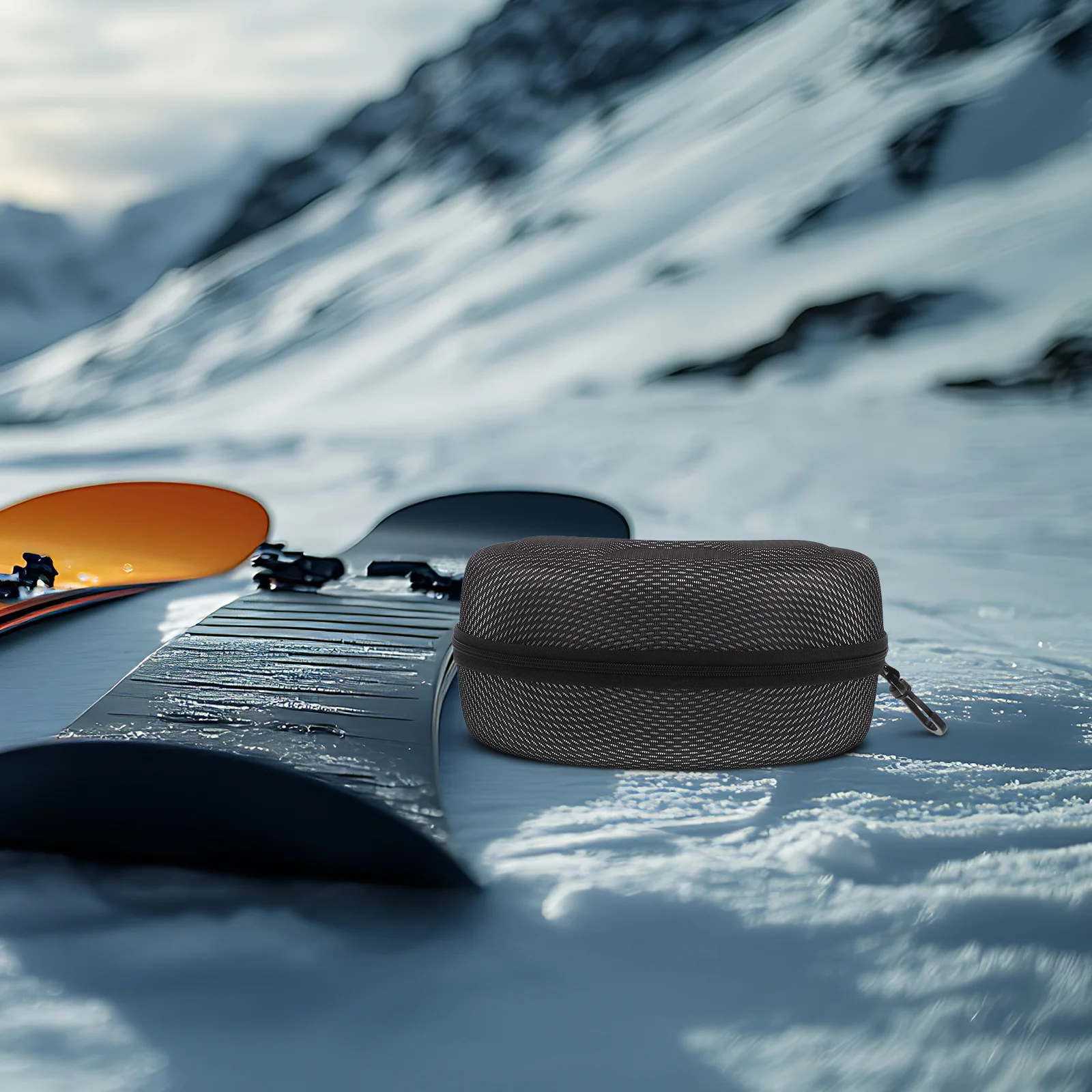 

Medium Eva Ski Goggles Storage Case Hard Shell Protective Box Zipper Snowboard Ski Glasses Organizer Swim Goggle Case