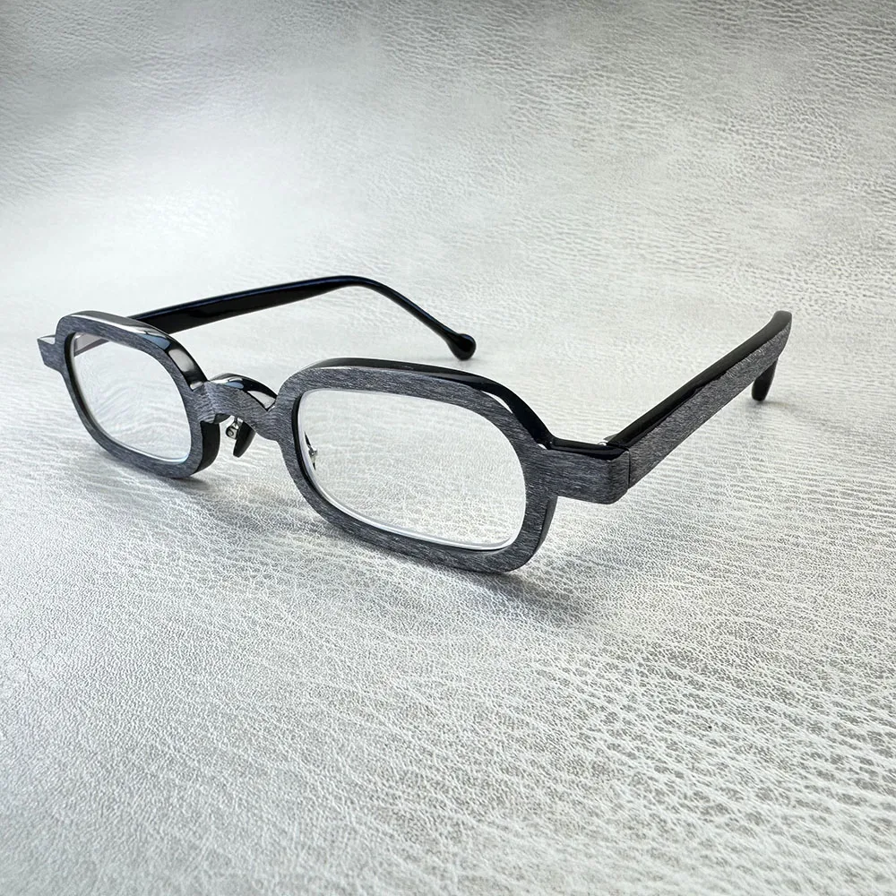 

Мужские оправы для очков, винтажные квадратные грубые ретро линзы для чтения, линзы для близорукости, очки ручной работы с рогом буйвола, оправа для очков по рецепту