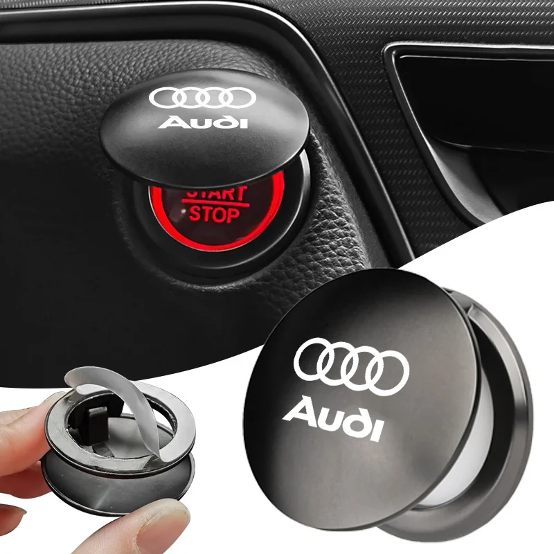 

Car One-click Start Button Decoration Protection Cover For Audi A4 B5 B6 B7 B8 B9 A3 8P 8V 8L A5 A6 C6 C5 C7 4F A1 A7 A8 Sline