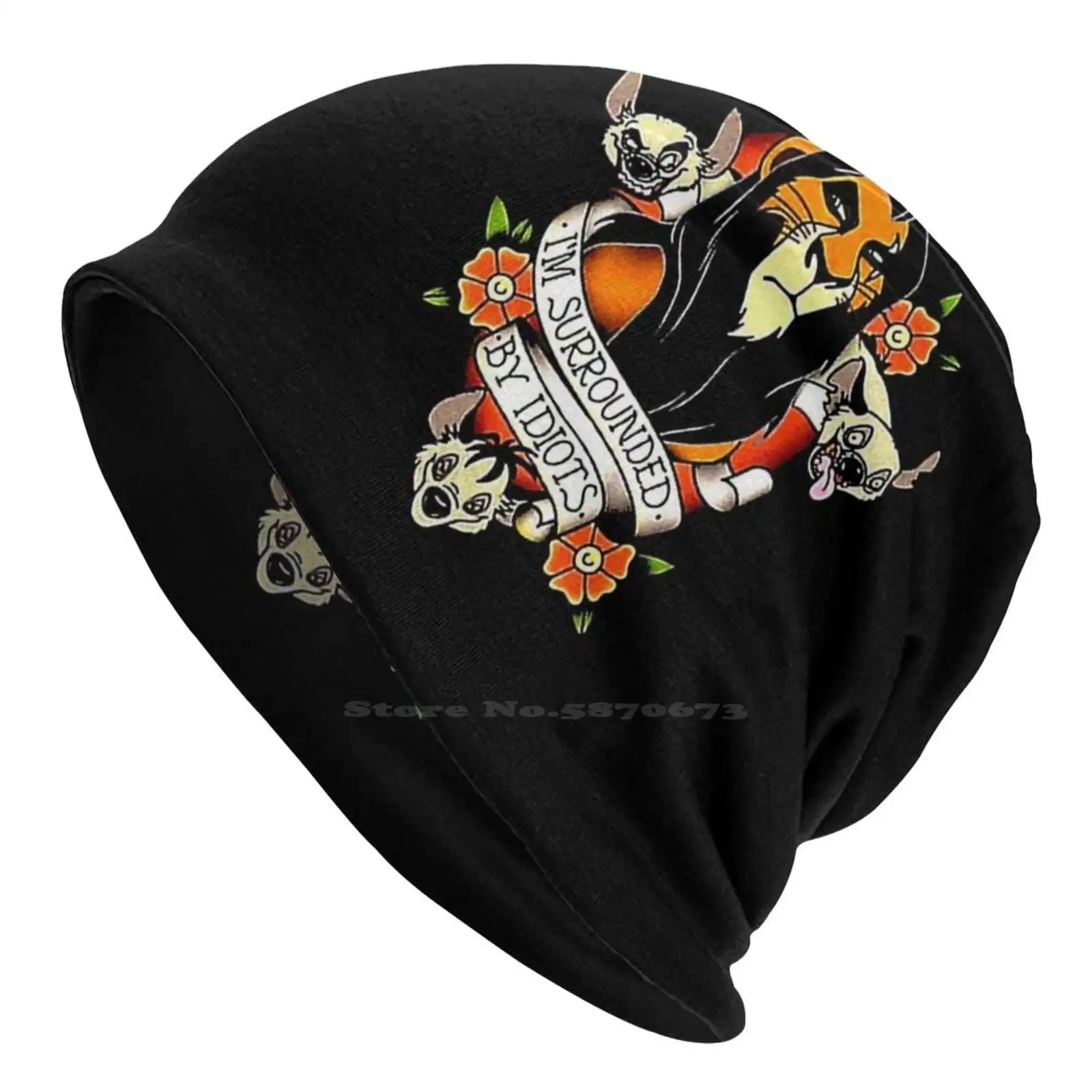 King Scar Surrounded Knitted Hat Warm Beanie Outdoor Caps King Scar Surrounded Recent Most Popular Best Seller