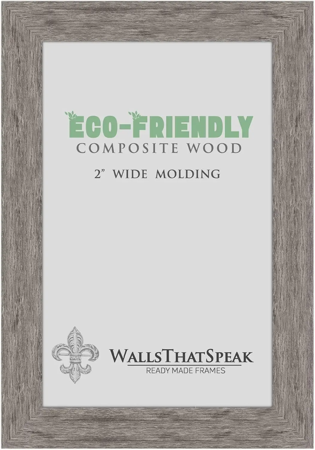 

21X30 Gray Barnwood Picture Frame For Posters Puzzles Or Artwork, 2-Inch Wide Border Moulding P Frames