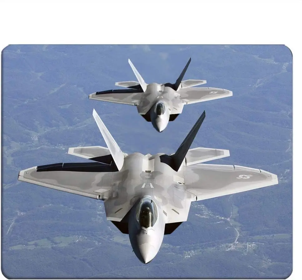 Mouse pad 1pc Rectangular mouse Army Air Force F-22 Raptor gaming mouse mat computer desk laptop office