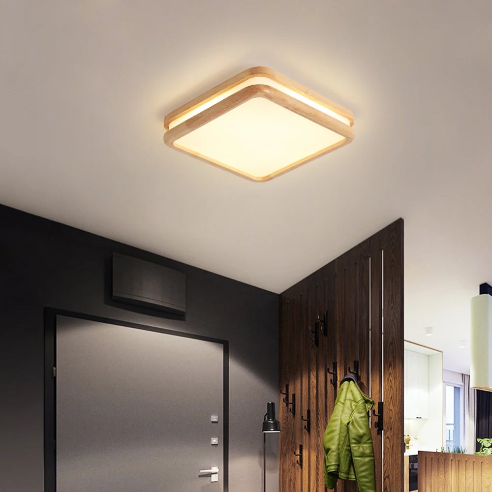 

Wooden Led Ceiling Light Modern Home Lighting Chandelier Pendant Lustre Living Dining Room Bedroom Ceiling Lamp Fixture Luminair